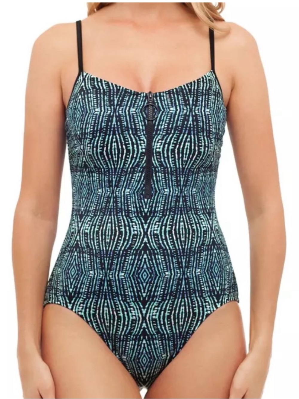 ST JOHN’S BAY  One-Piece Swimsuit with Adjustable Straps